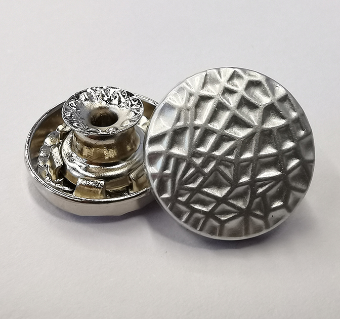 合金金属扣（亮银6）