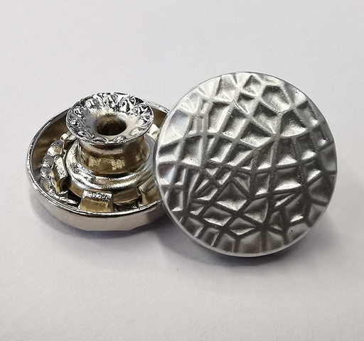 合金金属扣（亮银6）